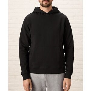 NWOT Pact Men's Organic Brushed Fleece Pullover Hoodie Black M